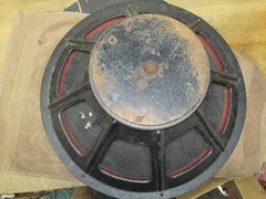 Vintage Unknown 18″ Woofer, Cast Basket, Works, Needs Service