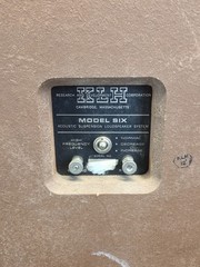 RESTORED! MINT! KLH Model Six 6 Speakers VTG Recapped Refinished New Grills