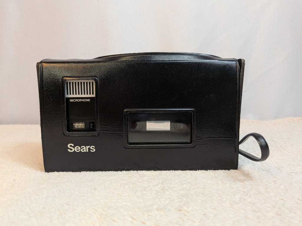 Sears Solid State Cassette Recorder Auto Stop – Portable w/ Case