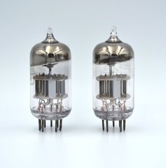 NEW 6N23P MATCHED PAIR Silver Shield Tubes Voskhod NOS 6DJ8 ECC88 6922 E88CC