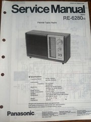 Panasonic RE-6280 Service Manual Clock Radio Original
