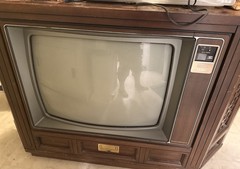 Vintage Zenith Space Command SE2505P Wood Consol Tv – No Remote – Works