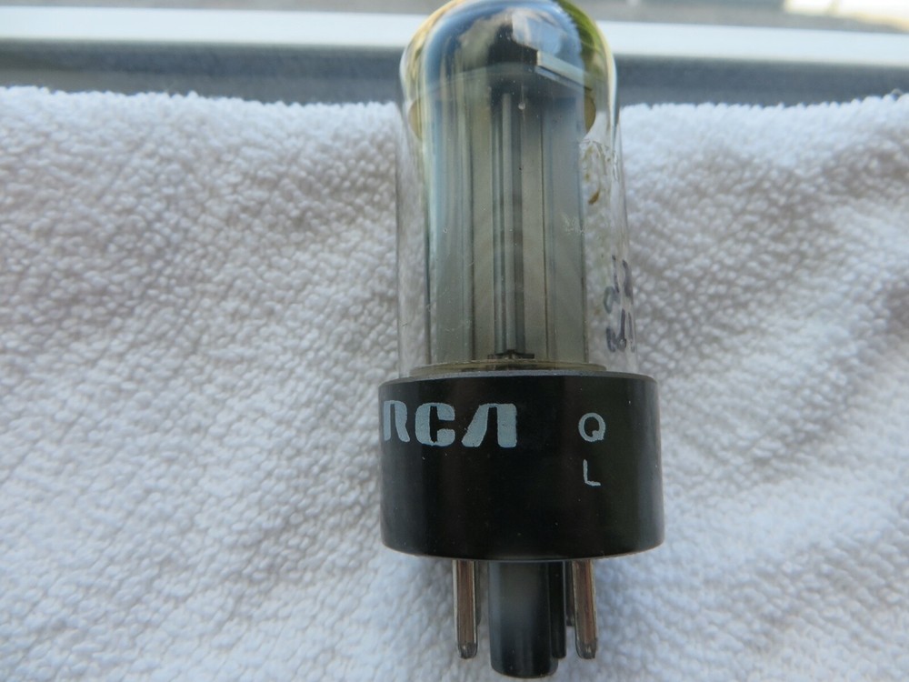 Radio rectifier tube RCA 5Y3 GT made in United Kingdom Tests over new/results