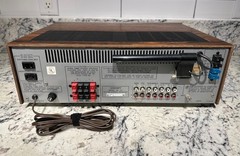 CONCEPT 2.5 Vintage 70’s AM/FM Stereo Receiver w/Wood Case Japan Serviced w/LEDs