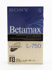 SONY L-750 Blank Beta Betamax Tape Brand New Broken Seal