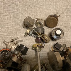 Lot of 20 + Audio Potentiometers Pre Owned Plus A Few Misc Items (Lot 3)