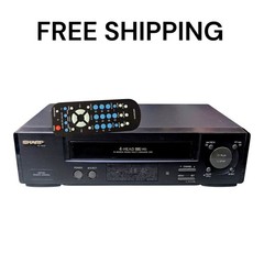 Sharp VCR VC-A572U VHS Remote Control Tape Player Recorder Video Cassette Tested