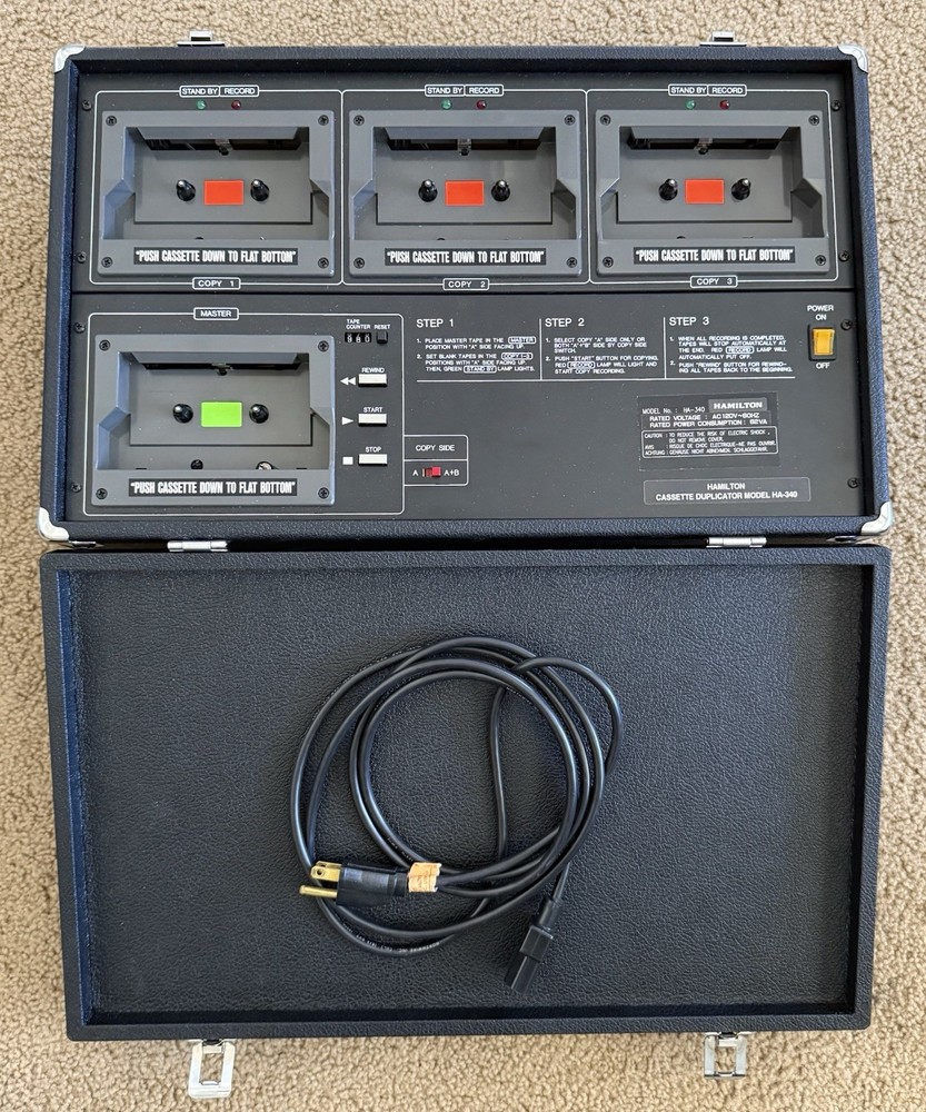 Hamilton Cassette Duplicator Model HA-340/PA-340 (Please Read)