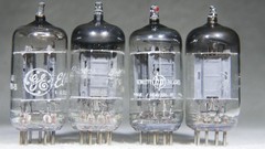 Quad (4) GE 12AX7/ECC83 Long Gray Plate Made in USA