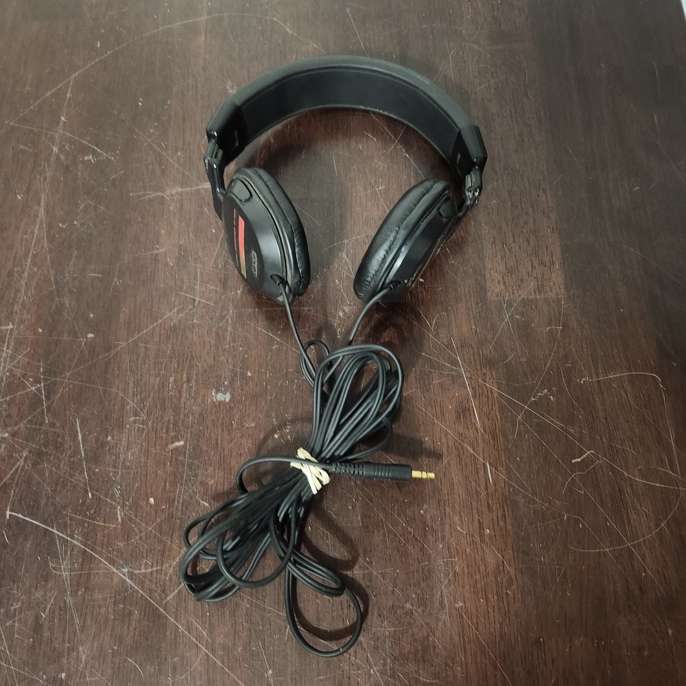 Vintage Denon Stereo Wired Headphones AH-D550 Digital Made In Japan Tested READ