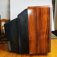 Vintage 1989 Zenith 19” Space Command TV Wood grain Works SF1911W2 – Works