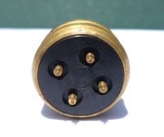 5935-00-376-9334 4-Pin Electrical Receptacle Connector (Lot of 6pcs)