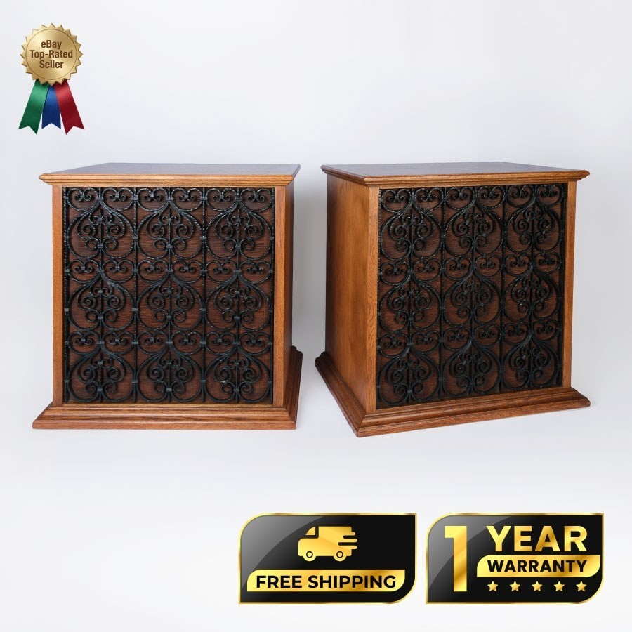 Altec Lansing 848A Flamenco Vintage Speakers Pair – Restored – 1-Year Warranty