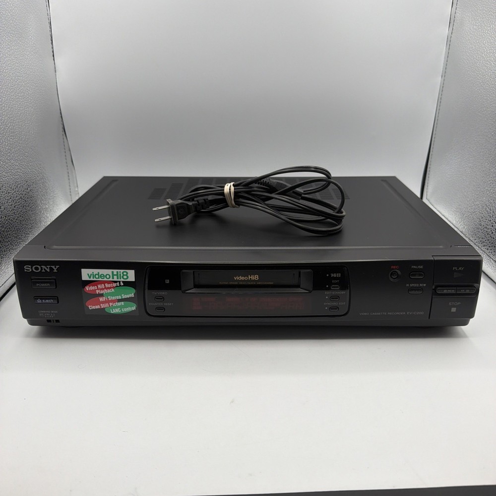 Sony EV-C200 Hi8 Video8 8mm Video 8 Player Recorder HiFi Stereo VCR