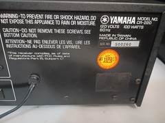 Yamaha CR-220 Natural Sound Stereo Receiver Vintage AM FM Tested Working
