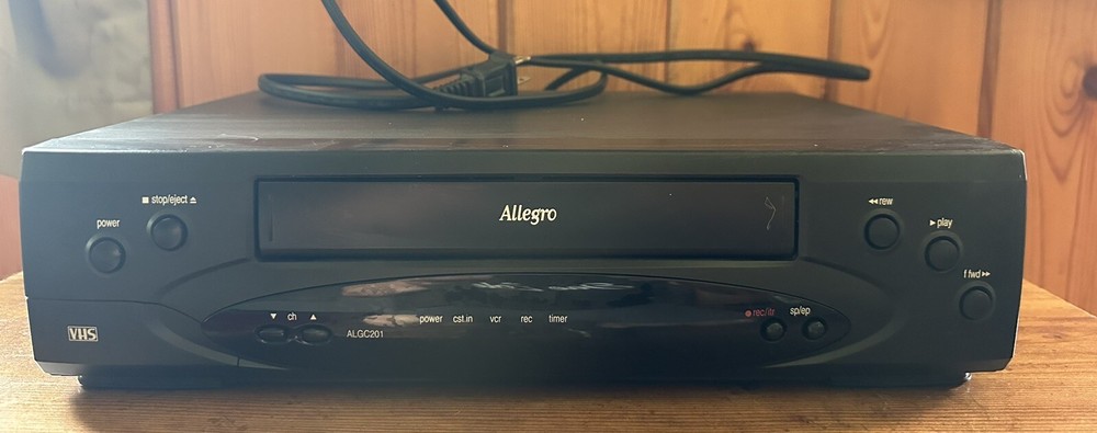 Zenith Allegro ALGC201 VHS Video Player Recorder Cassette. NO Remote Control