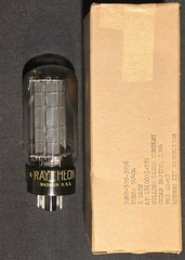 RAYTHEON 5U4G TUBE JAN CRP VT-244 FULL WAVE RECTIFIER CHROME TOPPED NIB