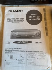 Sharp VC-A410 4-Head VHS VCR w/ S-VHS Quasi Playback, Remote & Manual