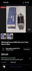 Special Vacuum Tube Lot For radioantiche 6JS6 6LB6