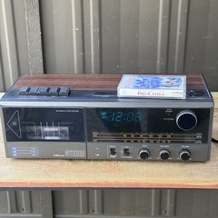 VTG SEARS LXI SERIES, Stereo Cassette AM/FM Clock Radio, Works!