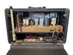 Vintage 1949-1951 Zenith Trans-Oceanic G500 5G40 shortwave ham radio POWERS ON