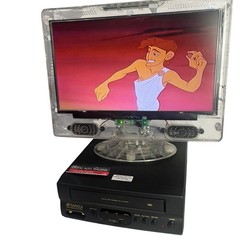 Sansui VCP1508 VHS VCR Video Cassette Player Tested Working Clean w/ Power Cord