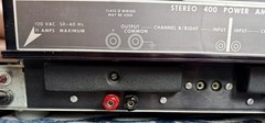 Dynaco Stereo 400 Power Amplifier Vintage 70s Solid State Works Great w/ Manual