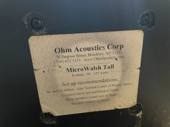 Ohm Micro Walsh Tall Speakers