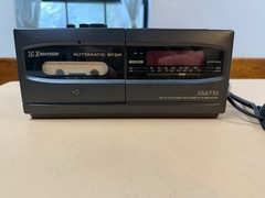 Emerson AK2756 AM FM Clock Radio Cassette Player Tested Working Vintage