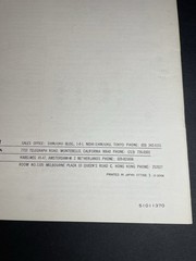 Vintage Original TEAC AN-60 Noise Reduction Unit Instruction Manual