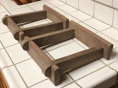 Custom Made Walnut Speaker Stands for JBL L100 Century Speakers Free Shipping!
