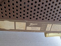 Mid Century Modern Zenith Stereo Console Record Player SFF2560W 1961 All-tube