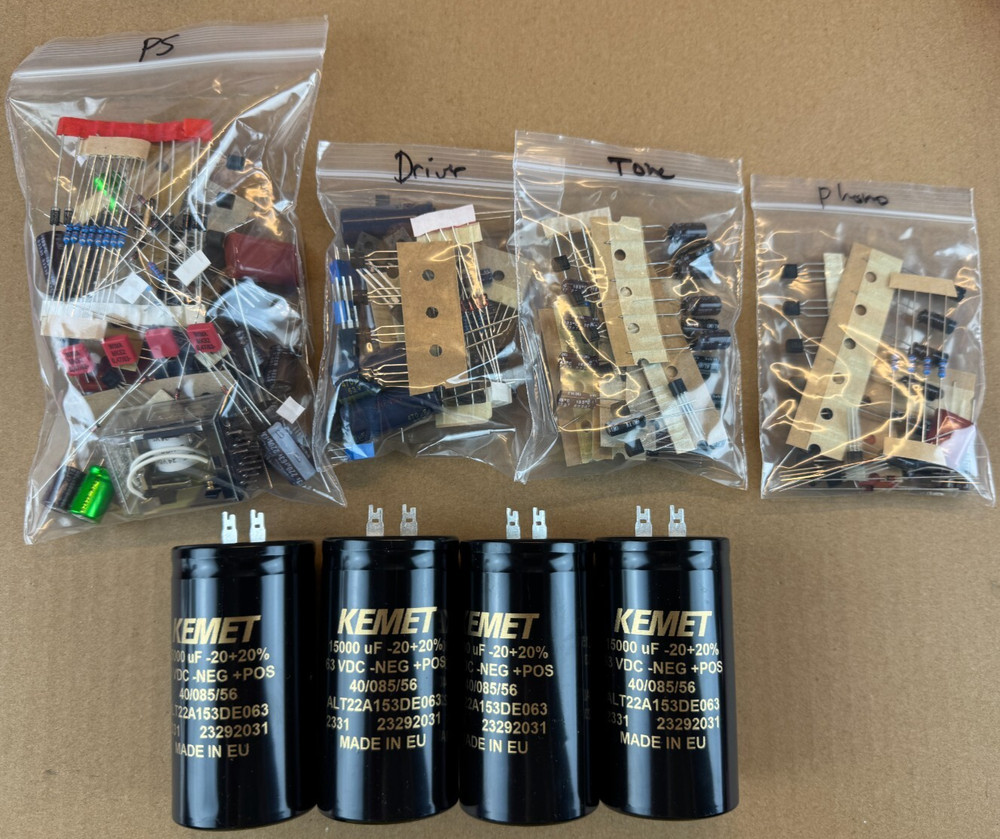 Sansui AU-717 Complete Rebuild Kit High-Quality Recap Transistors Relay AU-710