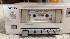 Sony Vintage Stereo Cassette Deck TC-K22 Silver Excellent Tested Read