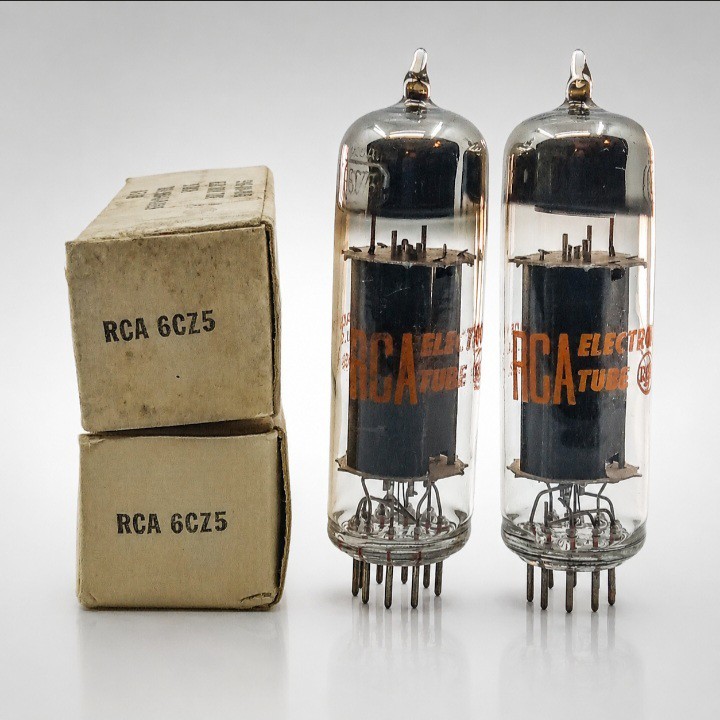 NOS MATCHED CODE MATCHED PAIR RCA 6CZ5 /BLACK PLATES/JUKEBOX