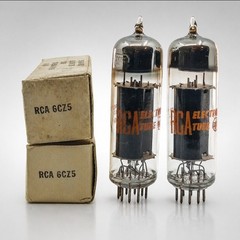 NOS MATCHED CODE MATCHED PAIR RCA 6CZ5 /BLACK PLATES/JUKEBOX