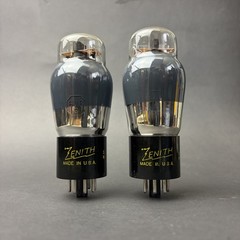 6V6G 7408 Zenith Sylvania Tubes Pair Globe Smoked Glass TV7 Test Good SV6-7-8