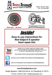JL Audio Fathom F113 Subwoofer 13.5″ Speaker Foam Edge Repair Kit (Single)
