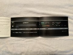 1985 Sony SL-HF600 Betamax Videocassette Recorders Advertising Catalog