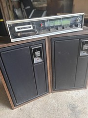 Vintage 1970s Zenith Allegro 2000 Floor Speaker Pair And Stereo