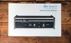 DBX Model 21 Decoder Owners / User Manual *Original*