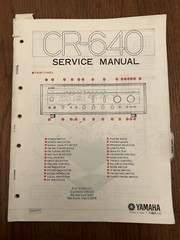 Yamaha CR-640 Natural Sound AM/FM Receiver Service Manual OEM Vintage Original