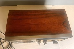 1960’s SYLVANIA RM-300R AM/FM radio w/wood & metal case -Works & sounds good!