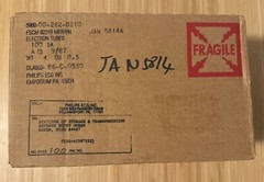 NOS NIB Philips JAN 5814A Matched Pair (2) Preamp Tubes Case Fresh = 12AU7 ECC82