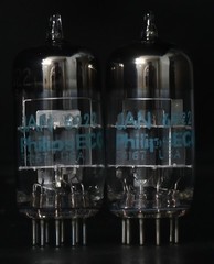 2x 1980’s Philips JAN 6922/E88CC Military Grade USA Made Amplitrex Tested Tube