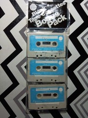 Lot Of 5 SEALED Blank Tape Cassettes Bonus Pack 3 Pack Made In Mexico NOS