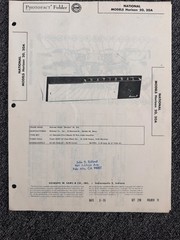 APPROVED ELECTRONICS, NATIONAL VARIOUS MODELS INFO AND SCHEMATICS