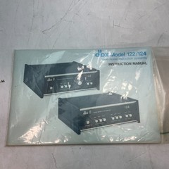 DBX Model 122 Stereo Noise Reduction System w/OG Manual+Box TESTED FOR PARTS