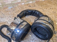 Vintage Sound Dynamic MD-2STV Chrome Headphones WORKING great sound! Japan 70’s