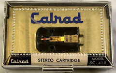 CALRAD SC 415 NEW CARTRIDGE & NEW GENUINE SN 415 STYLUS + ORIGINAL DISPLAY CASE.